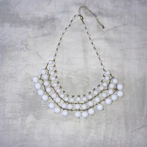 White beaded necklace